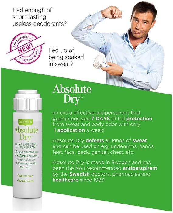 Absolute Dry Dab On Anti Perspirant, 35 ml