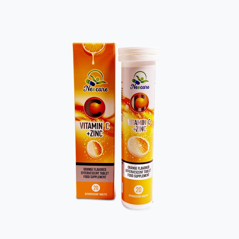Neocare Vitamin C+Zinc Effervescent Tab 20"S
